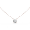 Solitaire Pendant with Round Brilliant-Cut Diamond