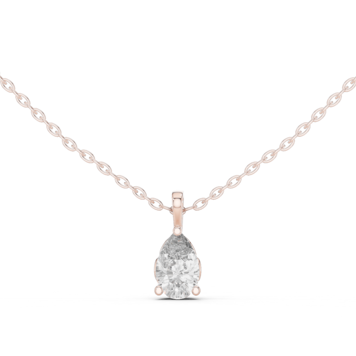 a classic three-prong setting with a polished bail.