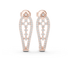 Diamond-Studded Gold Hoop Earrings