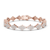 Diamond Cluster Lattice Bracelet