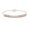 Bezel-Set Diamond Chain Bracelet