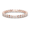 Bracelet with Bezel-Set Round Diamonds for Timeless Elegance