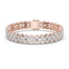 Cluster Diamond Tennis Bracelet
