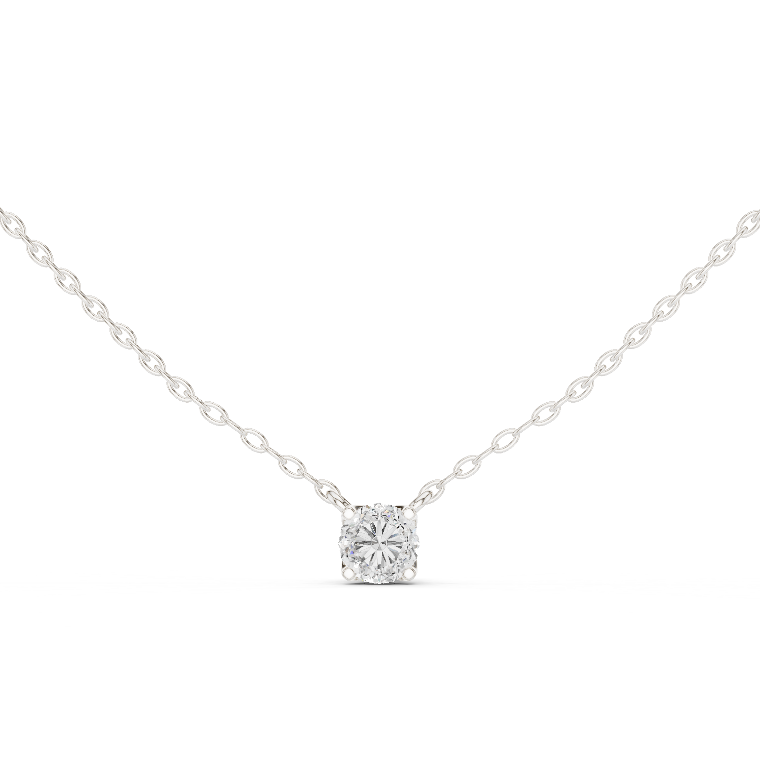 Sparkling Round Diamond Pendant