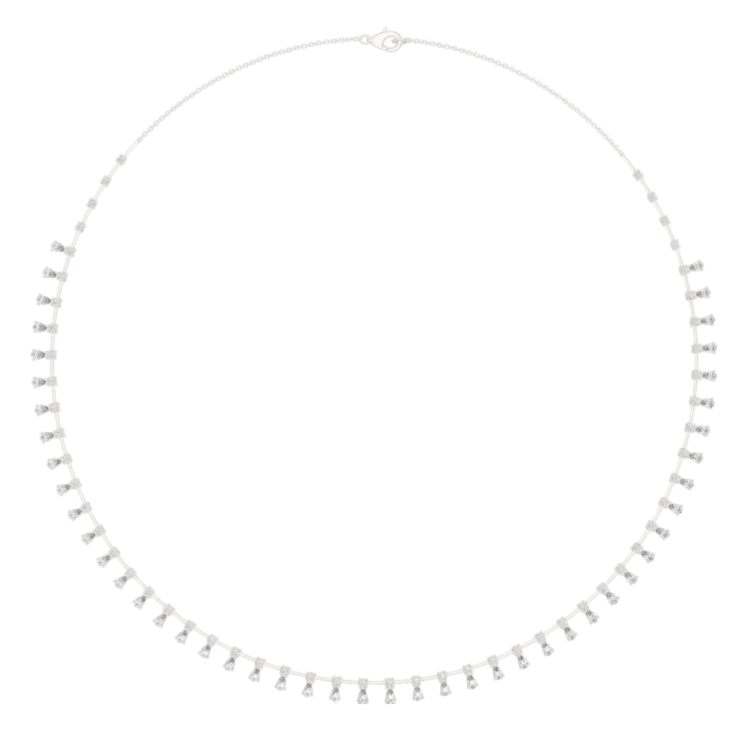 Sparkling Cascade Diamond Necklace