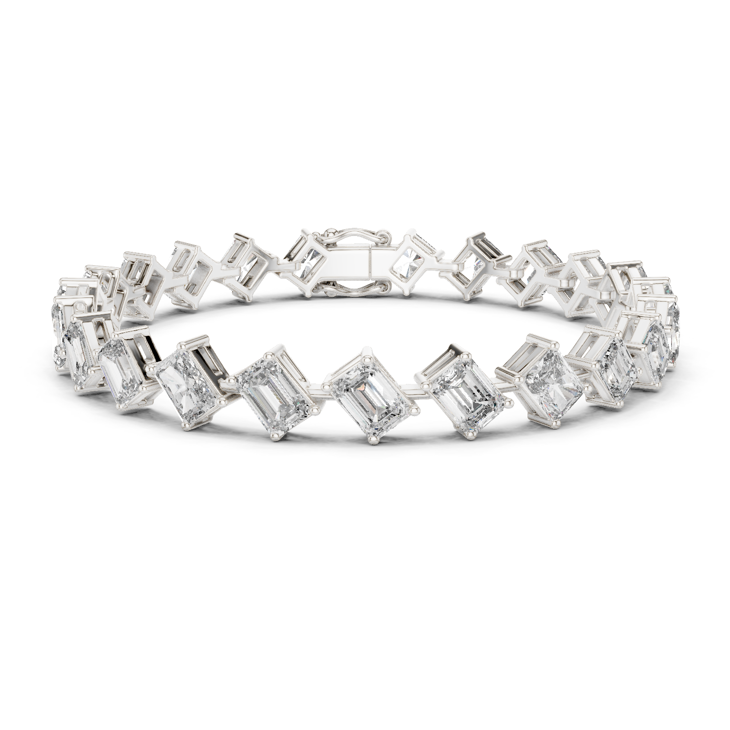 Elegant Square Diamond Bracelet