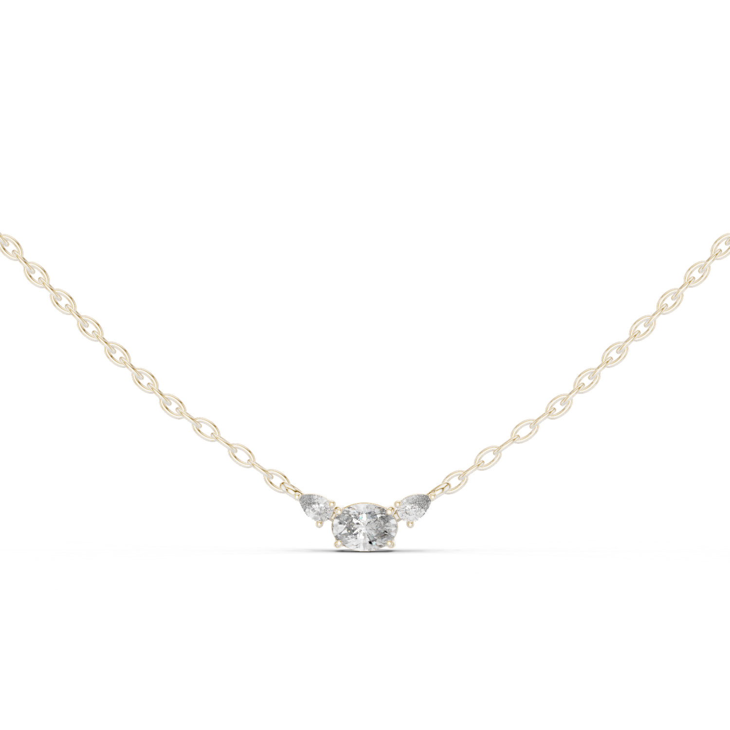 Three-Stone Diamond Pendant