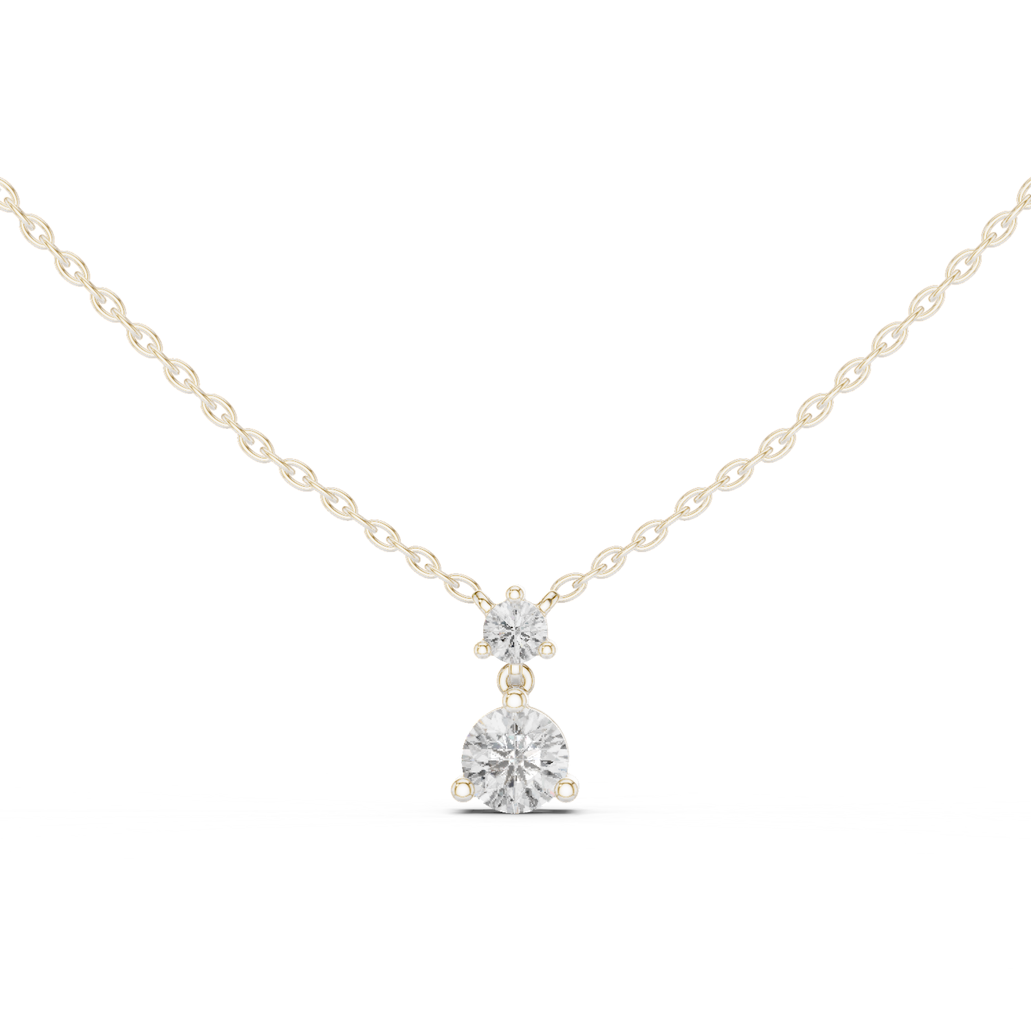 Two-Round Diamond Pendant