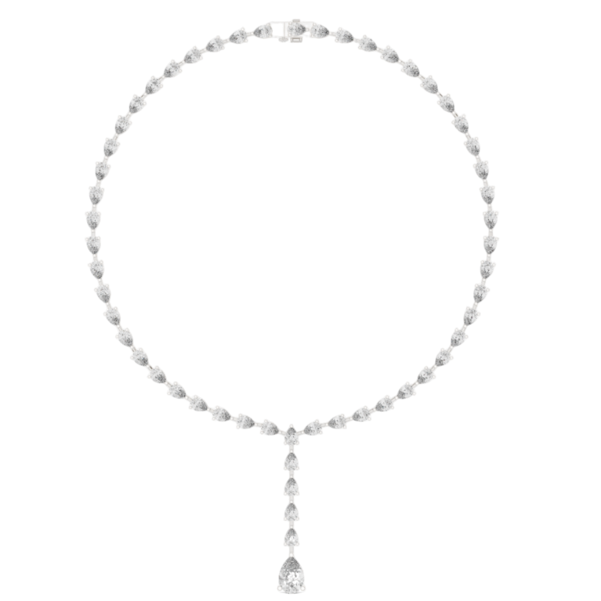 Teardrop Elegance Lariat Necklace