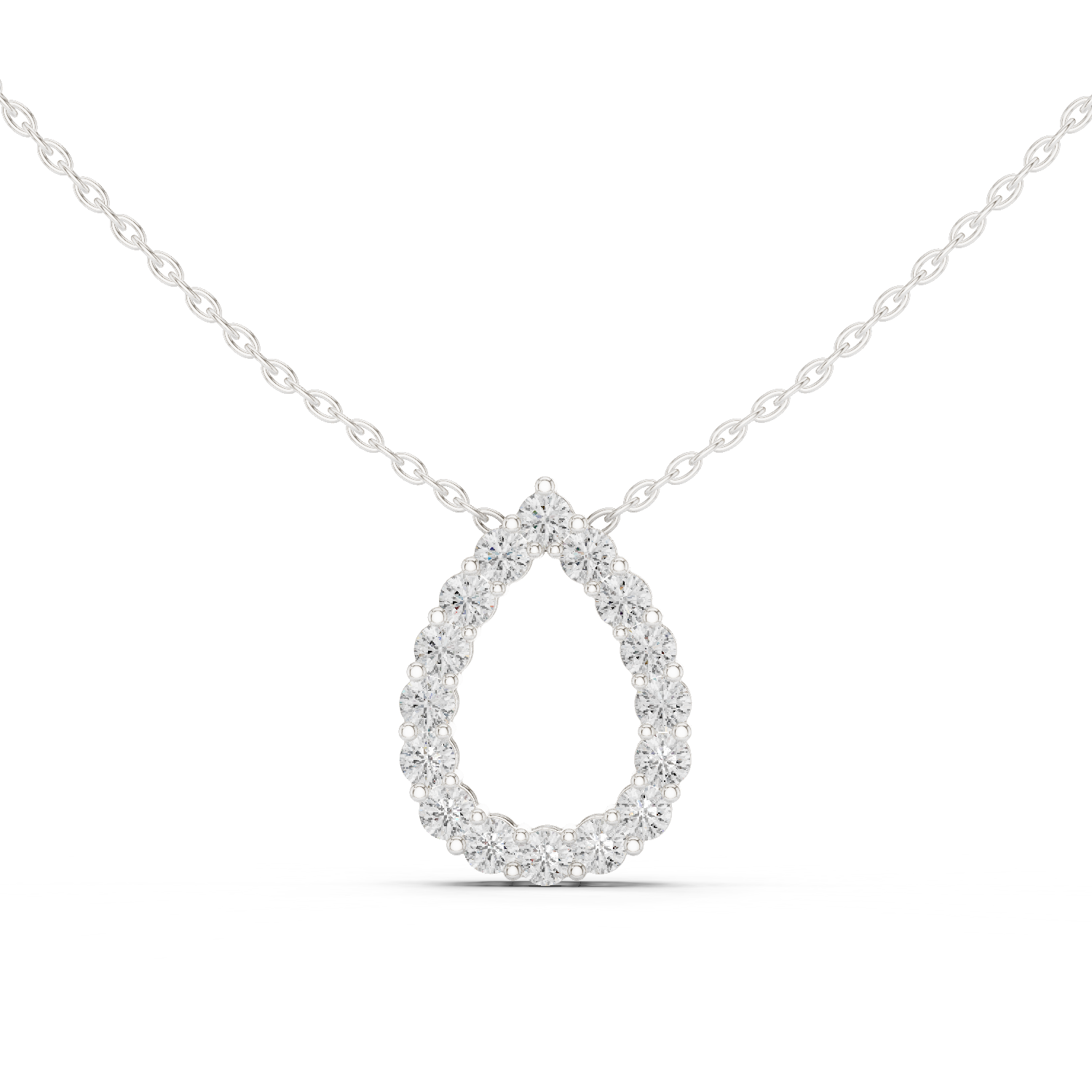 Diamond Teardrop Pendant
