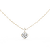Pendant with Round Brilliant Diamond in Crown Setting