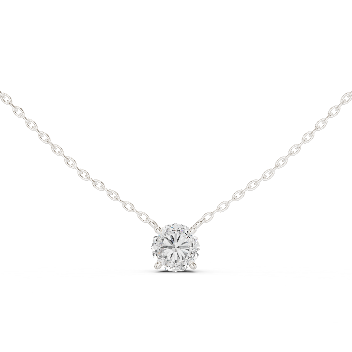 Classic Round Diamond Pendant
