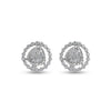 Radiant Rosette Diamond Earring