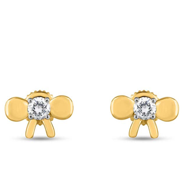 Radiant Bow Ties Ear Studs