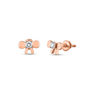 Radiant Bow Ties Ear Studs