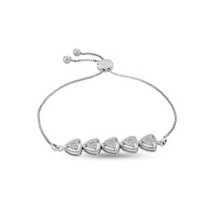 Sculpted Triangular Symphony Bracelet