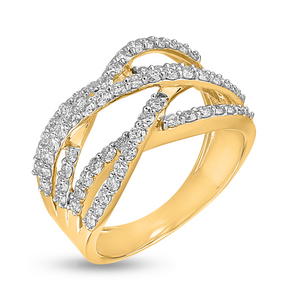 Tourmalinated Tour Diamond Ring