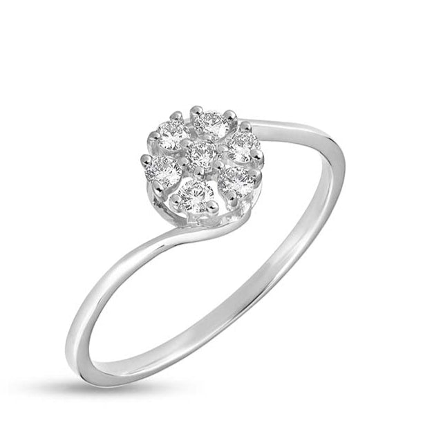 Iolite Illusion Diamond Ring