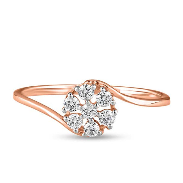 Iolite Illusion Diamond Ring