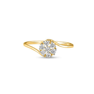 Iolite Illusion Diamond Ring