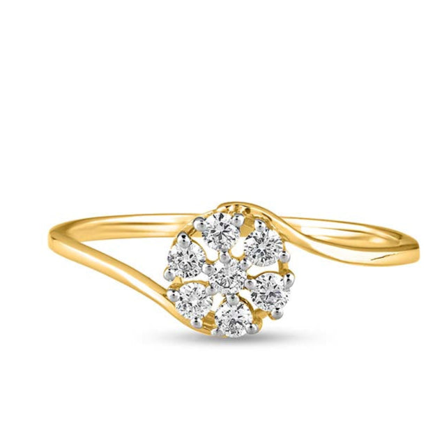 Iolite Illusion Diamond Ring