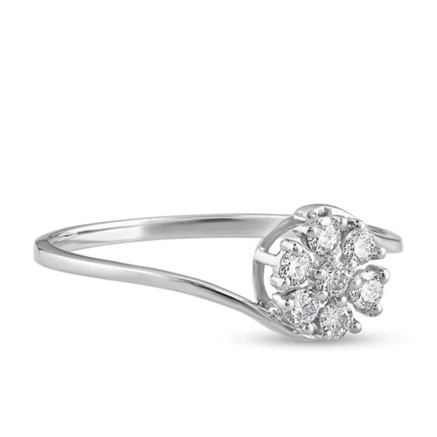 Iolite Illusion Diamond Ring