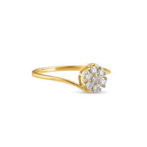 Iolite Illusion Diamond Ring