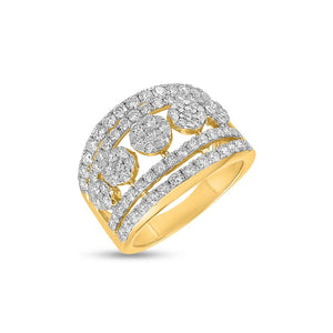 Garnet Glamour Diamond Ring