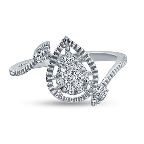 Ethereal Droplet Sparkle Ring