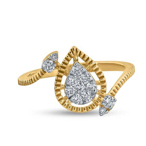 Ethereal Droplet Sparkle Ring