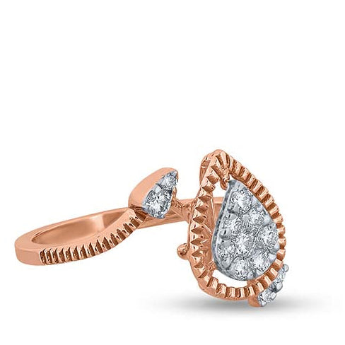 Ethereal Droplet Sparkle Ring