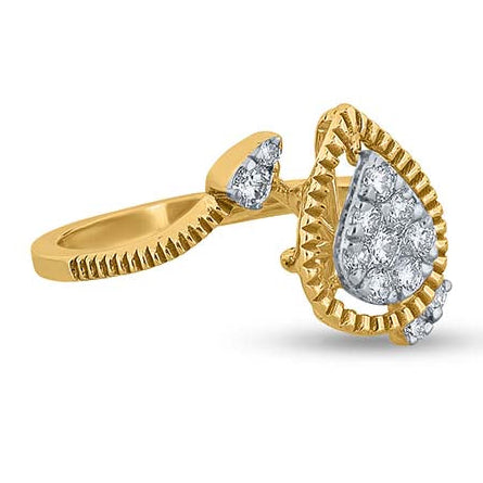 Ethereal Droplet Sparkle Ring