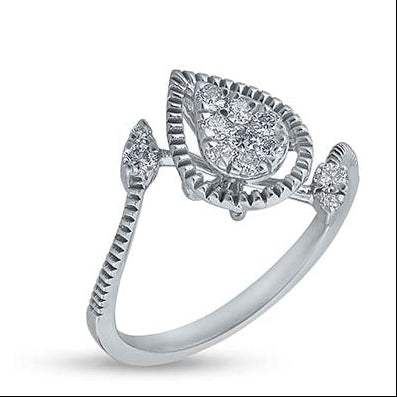 Ethereal Droplet Sparkle Ring