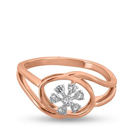 Floral Halo Brilliance Ring