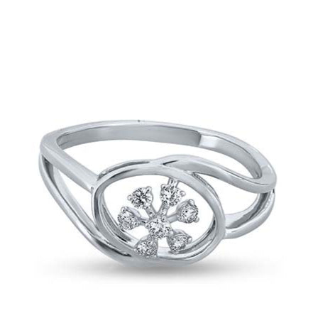 Floral Halo Brilliance Ring