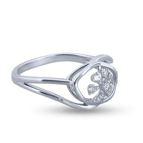 Floral Halo Brilliance Ring