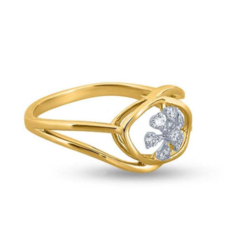 Floral Halo Brilliance Ring