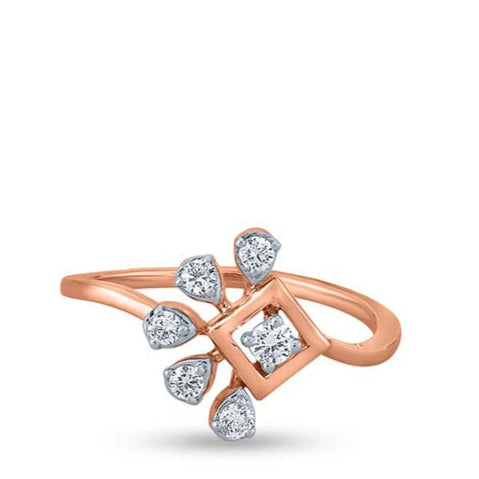 Quadrangle Pristine Diamond Drops Ring