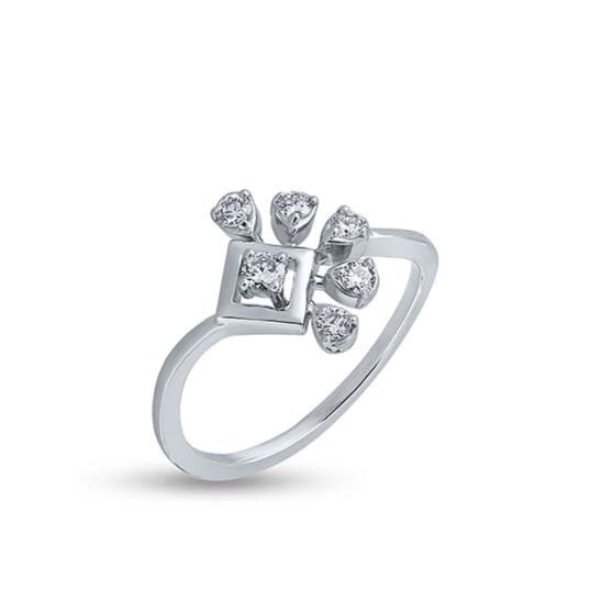 Quadrangle Pristine Diamond Drops Ring