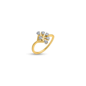 Quadrangle Pristine Diamond Drops Ring