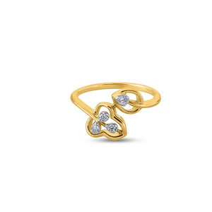Leafy Duo Radiance Ring