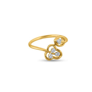 Leafy Duo Radiance Ring