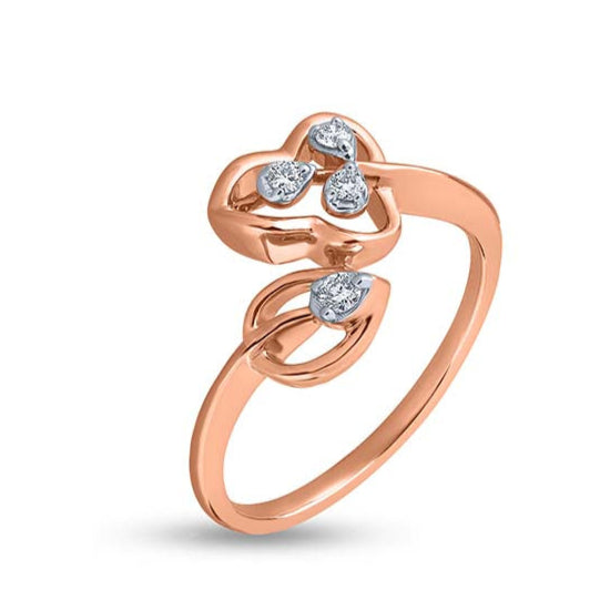 Leafy Duo Radiance Ring