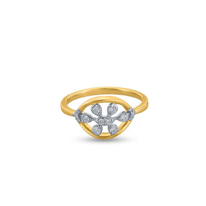 Luminous Floral Affinity Ring