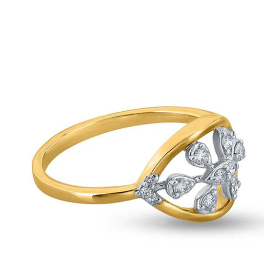 Luminous Floral Affinity Ring