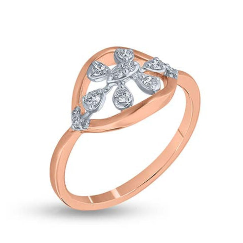 Luminous Floral Affinity Ring