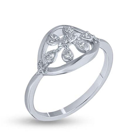 Luminous Floral Affinity Ring