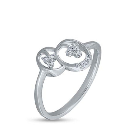 Ethereal Twin Tri-Petal Ensemble Ring