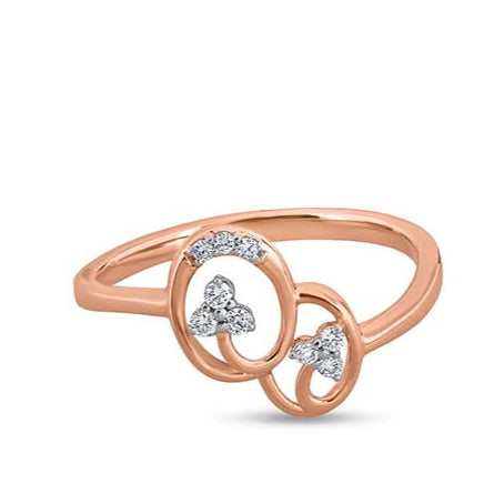 Ethereal Twin Tri-Petal Ensemble Ring