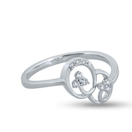 Ethereal Twin Tri-Petal Ensemble Ring